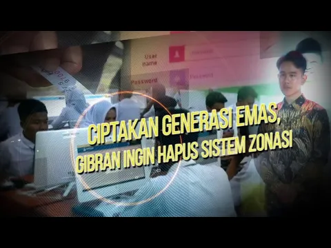 Ciptakan Generasi Emas, Gibran Ingin Hapus Sistem Zonasi