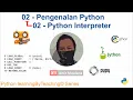 0202 - Python Interpreter Pengenalan Python Python learningByTeaching Series