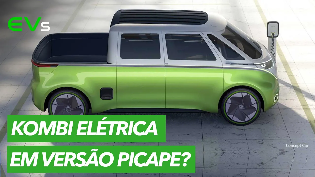 KOMBI ELÉTRICA em versão picape? Volkswagen mostra como pode ser nova geração