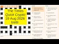 The Times Quick Cryptic 3384