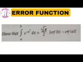 Error Function Engineering Maths-2 Problem 5 SPPU