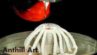 Casting a Fish Bone with Aluminum (Cast #131)