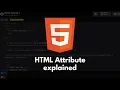 HTML Tutorial - HTML Attribute explained