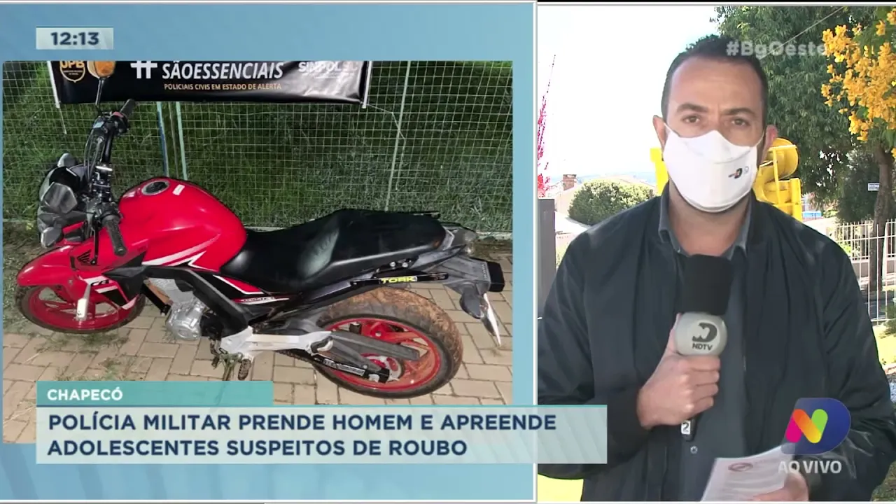 Chapecó: PM prende homem e apreende adolescentes suspeitos de roubo