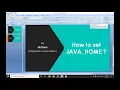 How to set java path in Windows 10
