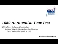 NOAA Weather Radio - 1050 Hz Attention Tone Test