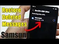 How to Restore Deleted Messages on Samsung