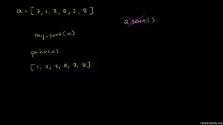 Exercise - Write a Sorting Function