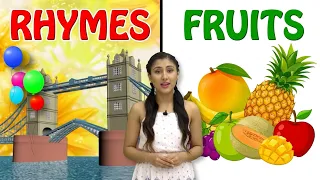 Rhymes for Kids I London bridge Nursery Rhymes I Learn Fruit Names in English