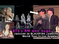 Download Lagu BTS RM and Suga reaction to BLACKPINK Deadline World Tour in Los Angeles | BTS Deadline in LA
