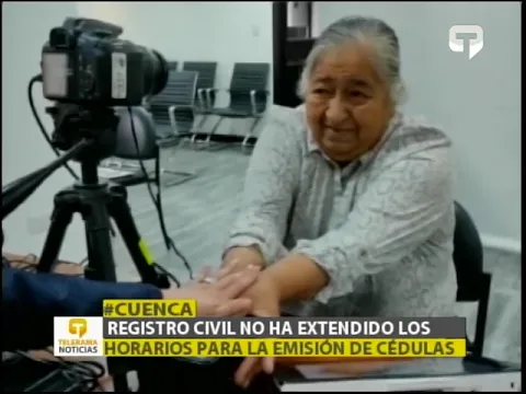 Registro civil no ha extendido los horarios para la emisión de cédulas