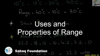 Uses and Properties of Range Math Lecture Sabaq pk