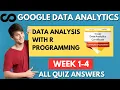 Google Data Analytics Data analysis with R programming All Quiz Answers