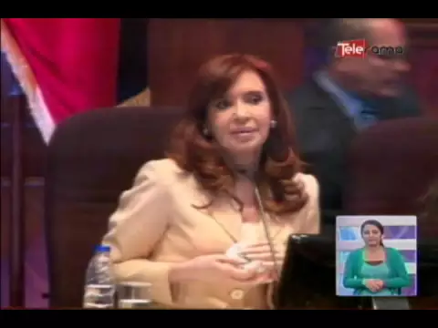 Cristina Fernández fue condecorada por la asamblea nacional