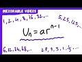 Finding the nth Term of a Geometric Sequence Formula Derivation