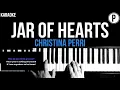 Christina Perri - Jar Of Hearts Karaoke Slowed Acoustic Piano Instrumental Cover Lyrics