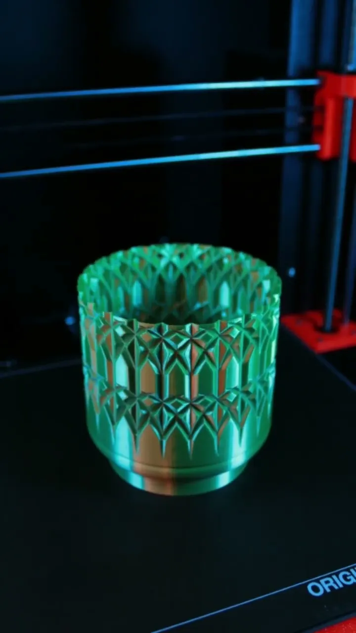 Art Deco Etched Vase