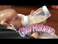 Morning Routine Of Newborn Baby Reborn Baby That Opens Closes His Eyes