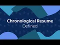 Chronological Resume Defined I Indeed Career Quick Tips
