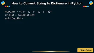 How to Convert String to Dictionary in Python
