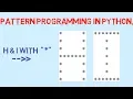 in H I shape Python Pattern Programming