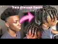 DOUBLE STRAND TWIST w TRIANGLE PARTS VERY DETAILED Men Style for MEN w HIGHTOP FADE