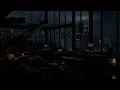 Download Lagu Watching The City In The Rain Relax With The Sound Of Rain Falling On The Window Of The Luxury Room