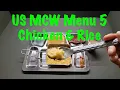 US MCW Menu 5 - Chicken Rice