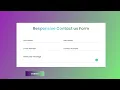 Create a Responsive Contact Us Form using HTML CSS Multicolor Contact Us Form