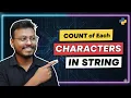 Python Interview Question Count of Each Character in String