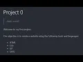 CS50 Web Programming - Project 0