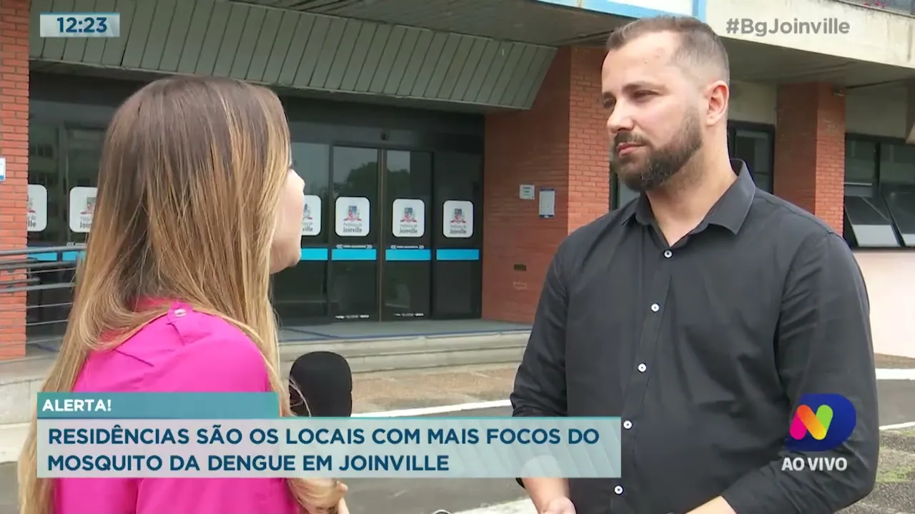 Alerta! Residências são os locais com mais focos do mosquito da dengue em Joinville