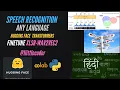 Build Speech Recognition for any Language with Transformers - Finetune XLSR-Wav2Vec2 Hindi