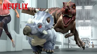 baby dino daycare jurassic world camp cretaceous netflix family