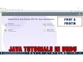Java Tutorial In - Difference between Print And Println Statements