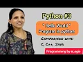 First python program Hello world program Python Programming tutorial