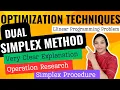 Dual Simplex Method Optimization Techniques How to Pass OT