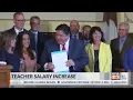 Teacher salary raised