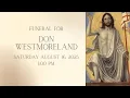 Don Westmoreland Funeral
