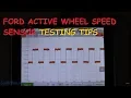 Active Wheel Speed Sensor - Testing Tips