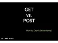 Difference between GET and POST