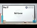 Ref Cursor Tamil with Example Oracle Database Just Rise Technologies Pvt ltd