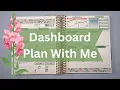 ERIN CONDREN DASHBOARD PLAN WITH ME Weekly Planning Habits Meals To-Dos