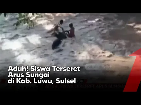 Detik-detik Siswa Terseret Arus Sungai Berjuang Selamatkan Diri