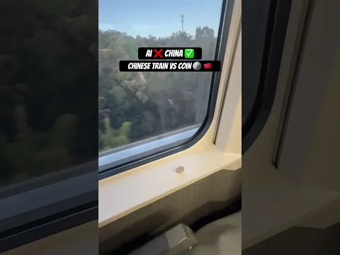 Chinese bullet train VS coin 🇨🇳🪙 #china #train #travel #travelvlog #shorts #viral