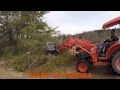 FORAX Heavy Duty Brush Cutter on 50 hp Tractor