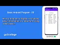EP 05 Android Studio Basic Program I go2collage