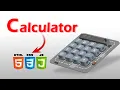 How to Make Calculator using HTML CSS JavaScript JavaScript Project for Beginners