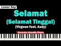 Virgoun ft. Audy - Selamat (Selamat Tinggal) Karaoke Piano Lower Key