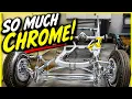 Lots of Chrome Hot Rod Chassis assembly